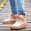 Hbeylia Short Rain Boots Waterproof Garden Shoes Anti Slipping Platform Lightweight Rainboots Rubber Mid Calf Muck Mud Boots Outdoor Work Gardening Boots For Women view 2