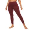 CRZ YOGA Air Feeling High Waisted Leggings for Women 25'' - Warm Thick Workout Buttery Soft Yoga Pants Lounge Noctilucence Red Medium view 1