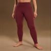 CRZ YOGA Air Feeling High Waisted Leggings for Women 25'' - Warm Thick Workout Buttery Soft Yoga Pants Lounge Noctilucence Red Medium view 2