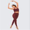 CRZ YOGA Air Feeling High Waisted Leggings for Women 25'' - Warm Thick Workout Buttery Soft Yoga Pants Lounge Noctilucence Red Medium view 4
