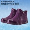 Hbeylia Short Rain Boots Waterproof Garden Shoes Anti Slipping Platform Lightweight Rainboots Rubber Mid Calf Muck Mud Boots Outdoor Work Gardening Boots for Women view 3
