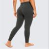CRZ YOGA Air Feeling High Waisted Leggings for Women 25'' - Warm Thick Workout Buttery Soft Yoga Pants Lounge Mysterious Grey Small view 3