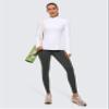 CRZ YOGA Air Feeling High Waisted Leggings for Women 25'' - Warm Thick Workout Buttery Soft Yoga Pants Lounge Mysterious Grey Small view 4