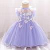 Baby Girls Birthday Party Dress Infant Wedding Flower Girl Ruffled Pageant Dress Toddler Embroidered Butterfly Tulle Tutu Dresses view 2