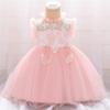 Baby Girls Birthday Party Dress Infant Wedding Flower Girl Ruffled Pageant Dress Toddler Embroidered Butterfly Tulle Tutu Dresses view 2
