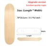 80 cm 7 Layer DIY Blank Skateboard Deck Natural Maple Wood Double Concave Plates view 3