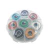 KOVNOVI 8PCS 608rs Skateboard Bearing ABEC-9 Integrated Spacer Longboard Bearing 608 Danceboard Double Rocker Fishboard Bearings DINGGUANGHE (Color : Mix Random Color) view 1