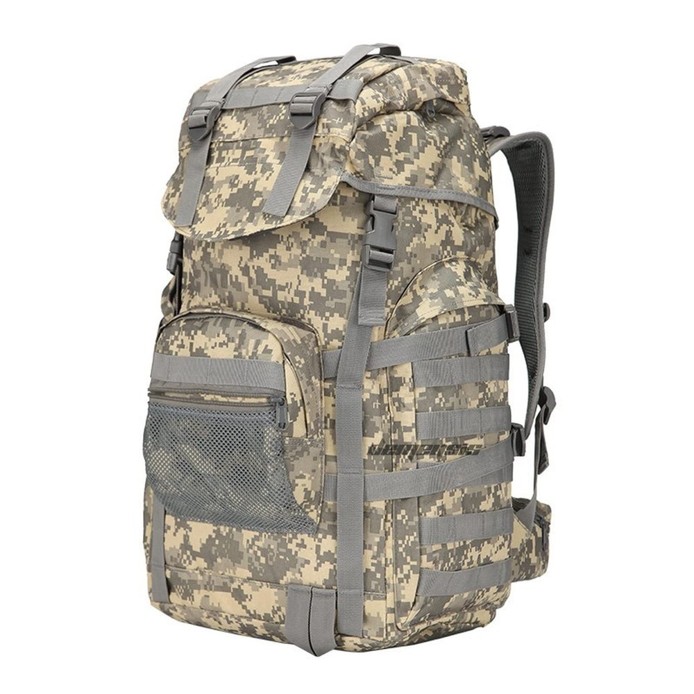 50L Military Tactical Backpack Outdoor Trekking Camping Army Backpack Large Capacity Airsoft Combat Training Molle Bags (acu)
