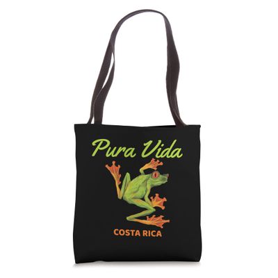 Pura Vida Frog Costa Rica Lover Beach Vibes Vacation Travel Tote Bag