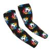Aieefun Soccer Colorful FireyCooling Arm Sleeves Cover for Men Running Arm Sleeves 1 Pair Thanksgiving Pumpkins Harvest