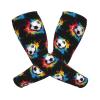 Aieefun Soccer Colorful FireyCooling Arm Sleeves Cover for Men Running Arm Sleeves 1 Pair Thanksgiving Pumpkins Harvest view 2