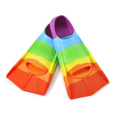 Prsca Kids Swim Fins,Short Youth Fins Swimming Flippers,Swim Training Fins for Lap Swimming,for Children Girls Boys Beginners