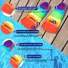 Prsca Kids Swim Fins,Short Youth Fins Swimming Flippers,Swim Training Fins for Lap Swimming,for Children Girls Boys Beginners view 2