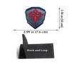 2 PCS Knights Santiago Cross Patches Knight Patches Embroidered Morale Patch(Grey) view 2