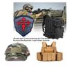 2 PCS Knights Santiago Cross Patches Knight Patches Embroidered Morale Patch(Grey) view 3