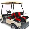 YUWEIDG0769 Golf Cart seat Covers for Club Car DS, Golf cart Washable Seat Cover Front with Back, Breathable Air Polyester Mesh Cloth, Cool in Summer and Warm in Winter view 2