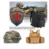 2 PCS Knights Santiago Cross Patches Knight Patches Embroidered Morale Patch(Green) view 3