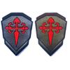 2 PCS Knights Santiago Cross Patches Knight Patches Embroidered Morale Patch(Green) view 4