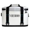 DEROOS 18/27/35Cans 72-Hours Soft Cooler Bag Leak-Proof Soft Pack Cooler Bag Waterproof Insulated Soft Sided Cooler for Hiking, Camping, Sports, Picnics, Sea Fishing, Road Beach Trip, White view 1