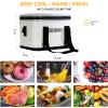 DEROOS 18/27/35Cans 72-Hours Soft Cooler Bag Leak-Proof Soft Pack Cooler Bag Waterproof Insulated Soft Sided Cooler for Hiking, Camping, Sports, Picnics, Sea Fishing, Road Beach Trip, White view 2