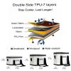 DEROOS 18/27/35Cans 72-Hours Soft Cooler Bag Leak-Proof Soft Pack Cooler Bag Waterproof Insulated Soft Sided Cooler for Hiking, Camping, Sports, Picnics, Sea Fishing, Road Beach Trip, White view 4