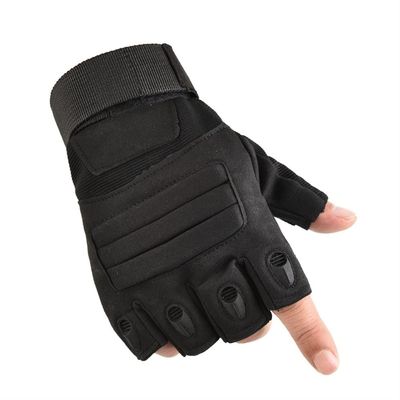 XIXIDIAN Fingerless Cycling Gloves Breathable Protective for Road Mountaion Bike MTB Riding (Color : Black, Size : X-Large)