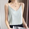 Bobialo 8 Colors Fashion Silky Camisole Women's Inner with White Bottoming Satin Top Summer V-Neck Thin Section view 4