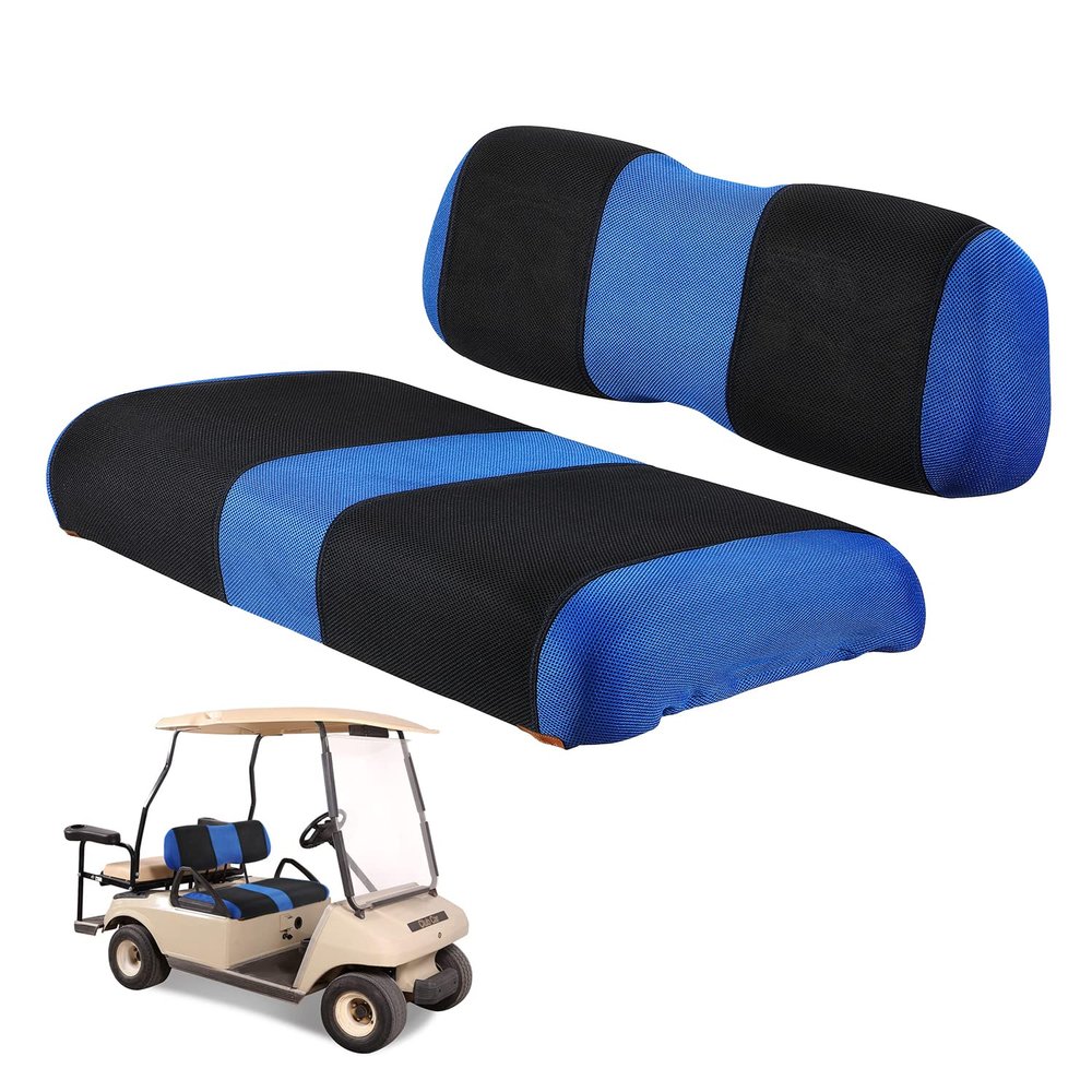 YUWEIDG0769 Golf Cart Front Seat Cover Kit, Fit for Club Car DS OEM Ordinary Seat Cushion, No Need to Use Gun Nails, Golf Cart Washable Seat Cover, Cool in Summer and Warm in Winter