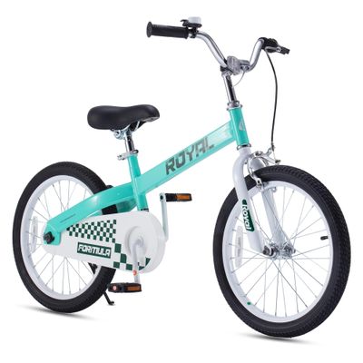 RoyalBaby Formula Kids Bike Boys Girls 18 Inch Bicycle with Kickstand Ages 5-9 Years, Teal