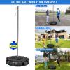 EPOGG Tetherball Ball and Rope, Portable Tetherball Set with Sturdy Base, Tether Balls and Rope Set with Heavy Duty Poles for Backyard Family Fun Outdoor Games view 2