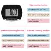 Weewooday Pedometer for Walking Steps and Miles Simple Pedometer Clip on with Large Digital Display Portable LCD Step Counter Bulk Gift for Women Men Adults(8 Pieces) view 4