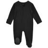 Aablexema Baby Footie Pajamas Zipper - Rayon from Bamboo Infant Footed Pjs with Mittens Sleepwear Jammies(White & Black,0-3m) view 2
