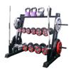 Dumbbell Rack 3 Tier, Home Gym Workout Storage Rack Olympic, Multifunctional Weight Rack for Dumbbells Kettlebells and Plates view 1