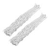 2PCS Basketball Net with 12 Loops Waterproof Anti Whip Basketball Hoop Net Replacement White view 1