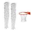 2PCS Basketball Net with 12 Loops Waterproof Anti Whip Basketball Hoop Net Replacement White view 2