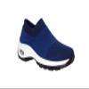 Ad Tec womens Slip On Sock Sneakers Mesh Upper Walking Shoes Breathable Comfortable Air Cushion Casual Wedge P, Royal, 8.5 US view 2
