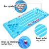 Inflatable Water Party Beer Pong Game, Portable Mini Air Mattress Inflatable Pool Party Float with 24 Cup Holes Cooler Water Floating Hammock for Party Game Drinking Game view 4