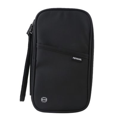 FAJIA Family Travel Passport Wallet Document Organizer Passport Holder Purse with Zipper