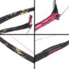 52" Traditional Recurve Bow Set for Adults Beginners and Youth with PU Quiver and 3 Pcs Carbon Arrows Handmade Horsebow 20-50lbs for Archery Practice Hunting LARP Cosplay Right/Left Hand (20 lbs) view 2
