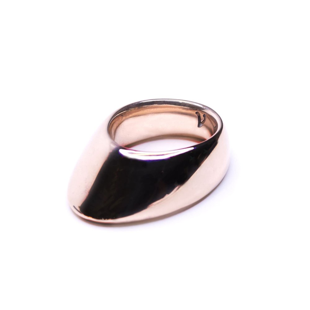 Vermil Lantern Bronze Thumb Ring (16x19 mm)