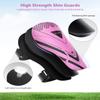 Shin Guards Soccer Kids Youth, CE Certified Airsfish Shin Pads Protection Gear for 2-18 Years Old Boys Girls Teenagers High Impact Resistant Breathable Comfortable 1 Pair 4 Sizes (XX-Small, Pink) view 3