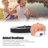 Headlamp, Cartoon LED Headlight Cute Dog Animal Headlamp Portable Eco Friendly Outdoor Headlight for Kids for Outdoor Camping, Running, Hiking, Fishing, Jogging, dog headlights animal headlight h view 2