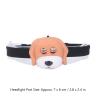 Headlamp, Cartoon LED Headlight Cute Dog Animal Headlamp Portable Eco Friendly Outdoor Headlight for Kids for Outdoor Camping, Running, Hiking, Fishing, Jogging, dog headlights animal headlight h view 3