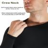 4 Pack Compression Shirts for Men Long Sleeve Athletic Cold Weather Base Layer Undershirt Gear T Shirt for Workout L view 4