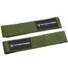 100% Top-Grain Leather 10mm Thick 6 Wide to 2.5 Taper Heavy-Duty Dual Prong Weightlifting Belt for Men and Women + 24" Military Green Weightlifting Straps (Medium) view 4