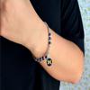 From the Heart Michigan Wolverines Ivy Stretch Bracelet Silver Jewelry Gift UM, 7 5 inch view 2