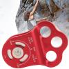 AYNEFY Climbing Pulley, Three Hole Single Pulley Bearing, limbing Mountaineering Fixed Micro Pulley, Aviation Aluminum Attachment Climbing Hitch Pulley for Hitch Tending Outdoor Climbing view 2