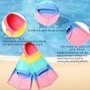 Azuunye Kids Swim Fins,Short Swimming Flippers,Swim Training Fins for Lap Swimming,for Children Girls Boys Beginners view 4