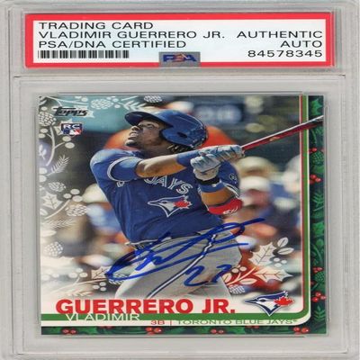 Vladimir Guerrero Jr 2019 Topps Holiday Autograph 27" Rookie Card #HW167 PSA/DNA