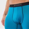 32 Degrees Mens Cool Active Boxer Brief | Anti-Odor | Moisture Wicking | Elastic Waistband | Functional Fly, Neon Blue, Large view 3